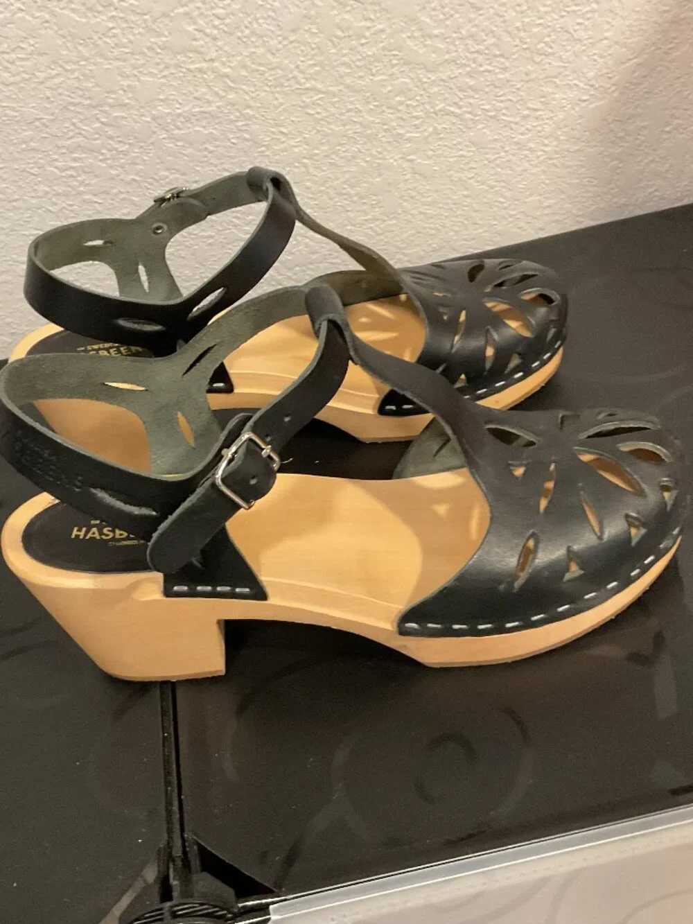 New Swedish Hasbeens Lacy clog 40 - Picture 2 of 7